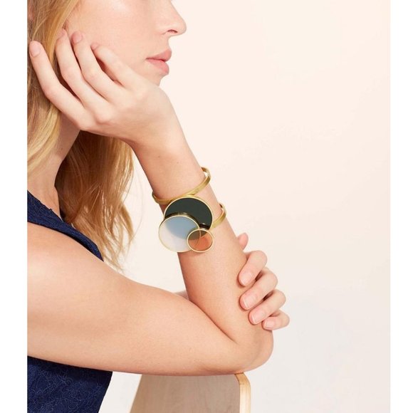 NEW Tory Burch Circle Cuff Bracelet - Picture 3 of 3